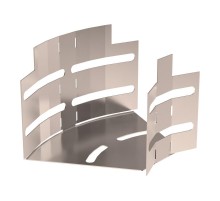 Угол горизонтальный изменяемый 0-45 градусов Стандарт INOX (AISI 409) 100х80  PR16.3645  Промрукав