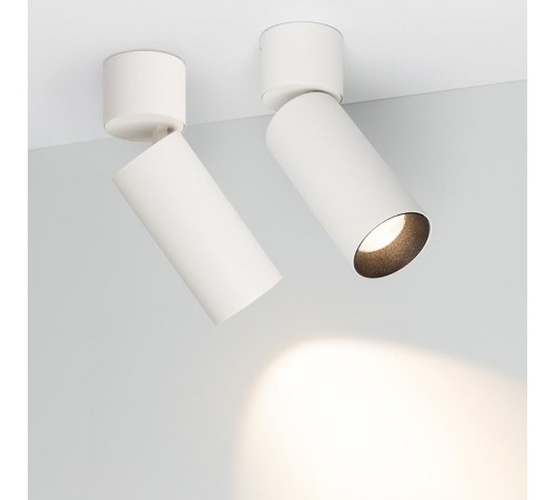 Светильник SP-POLO-SURFACE-FLAP-R65-8W Warm3000 (WH-BK, 40 deg)  027533  Arlight