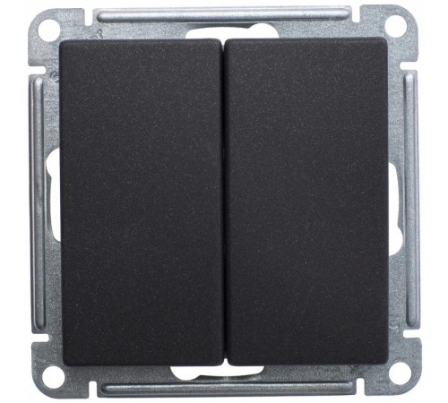 W59 Черный бархат Переключатель 2-клавишный 10АХ  VS610-256-6-86  SE