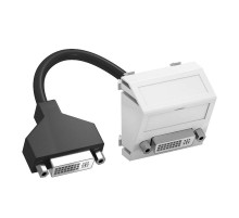 Мультимедийная рамка DVI Modul45 (белый) (MTS-DVI F RW1)  6104766  OBO Bettermann