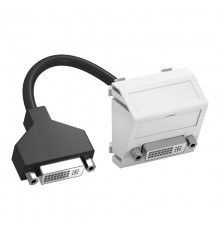 Мультимедийная рамка DVI Modul45 (белый) (MTS-DVI F RW1)  6104766  OBO Bettermann