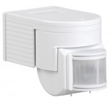 Датчик движения ДД 012 белый, макс. нагрузка 1100Вт, угол обзора 180град., дальность 12м, IP44,  LDD10-012-1100-001  IEK