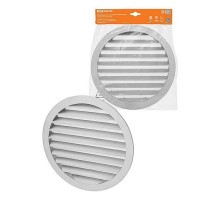 Решетка вентиляционная круглая алюминиевая с москитной сеткой, с фланцем d250, внеш. D275,  SQ1807-0805  TDM