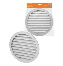 Решетка вентиляционная круглая алюминиевая с москитной сеткой, с фланцем d250, внеш. D275,  SQ1807-0805  TDM