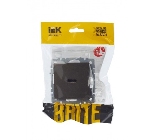 BRITE Розетка HDMI РHDMI-0-БрТБ темная бронза   BR-H10-K45  IEK