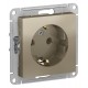 AtlasDesign Шампань Розетка с заземлением, 16А, механизм  ATN000543  SE
