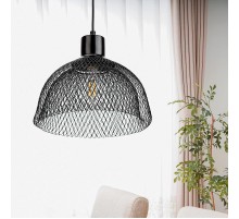 Светильник подвесной PL6 BK металл, E27, max 60W, d250 мм, черный  Б0037453  ЭРА