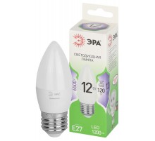 Лампа светодиодная  GREEN LINE LED B35-12W-865-E27 GL E27 12 Вт свеча холодный свет  Б0067127  ЭРА