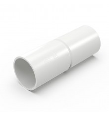 Патрубок-муфта белая d32 мм (5шт/200шт уп/кор)  PR13.02517  Промрукав