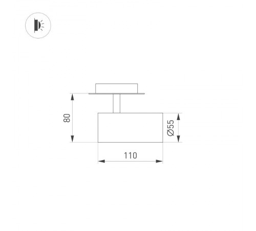 Светильник LGD-LUMOS-R55-9W Day4000 (BK, 25 deg, 230V) (Arlight, IP20 Металл, 3 года)  034147  Arlight