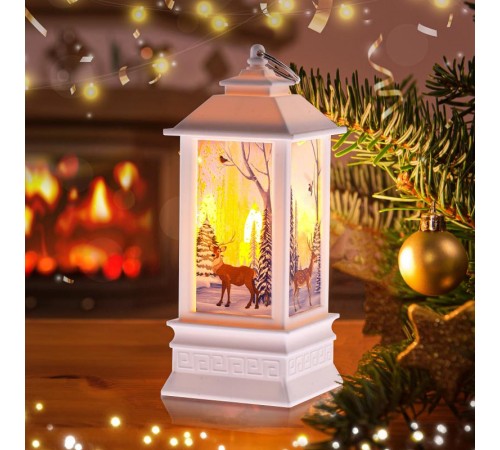 Новогодний декоративный светильник Сказочный лес  EGNDS-05   теплый белый, диодов , h 20 см, 3*ААА, IP20  Б0051938  ЭРА