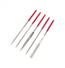 Набор надфилей алмазных 140х50х3 мм, 5 шт.  KR-12-4111  Kranz