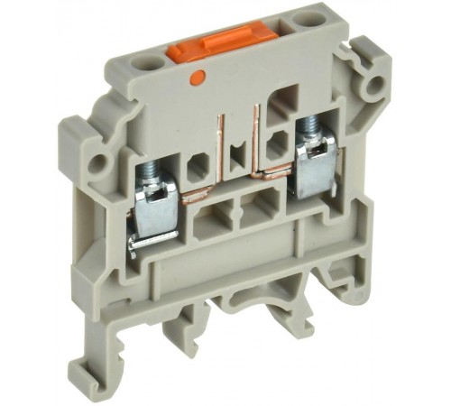 Колодка клеммная CTS-DT измерит. нож. разм. 4мм2 серая  YCT15-04-K03-004  IEK