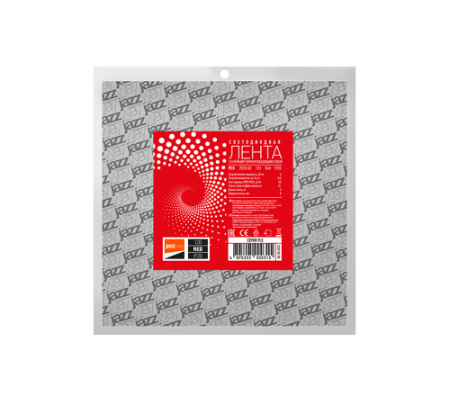 Лента светодиодная LED PLS 2835/60 6Вт 12В красный IP20 5м  5000315  Jazzway