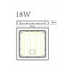 Светильник светодиодный LED 20-18-4K накладной квадратный 18Вт 4000К  Б0057453  ЭРА