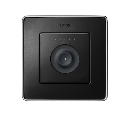 Сенсорный 1-кл выключатель без маркировки, с возможностью регулирования, графит  8000611-038  Simon