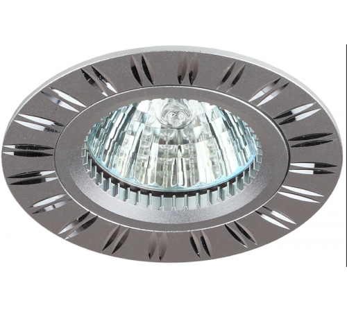Светильник встраиваемый под лампу KL33 AL/SL/1 MR16,12V, 50W серебро  Б0049564  ЭРА