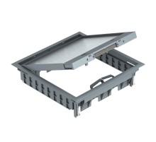 Лючок GES9-3S U (универсальный) 12xModul45 (полиамид,серый) (GES9-3S U 7011)  7405083  OBO Bettermann