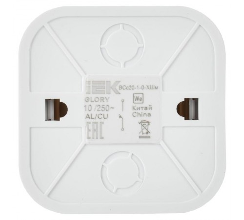 GLORY Выключатель 1-клавишный самовозвратный о/у 10А ВСс20-1-0-ХШм шампань матовый  EVH14-K37M-10  IEK