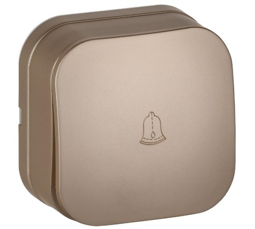 GLORY Выключатель 1-клавишный самовозвратный о/у 10А ВСс20-1-0-ХШм шампань матовый  EVH14-K37M-10  IEK