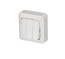 Выключатель 3х клавишный Jussi нар.монт.  10631А4  2TKA000148G1  ABB