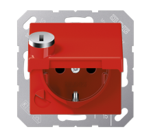 SCHUKO-розетка  с крышкой  AS1520BFKLSLRT Jung