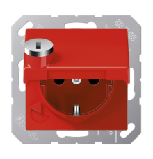 SCHUKO-розетка  с крышкой  AS1520BFKLSLRT Jung