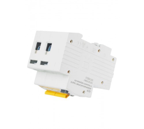 Выключатель автоматический дифференциального тока АД12М 2п 32А C 30мА тип A (3 мод)  MAD12-2-032-C-030  IEK