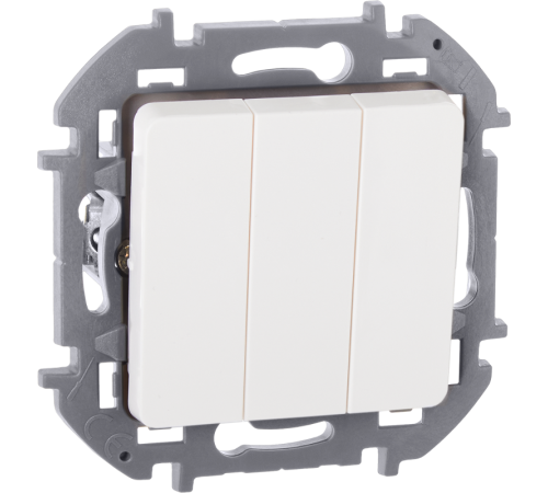 Inspiria Белый Выключатель 3-клавишный С/У без рамки  673540  Legrand