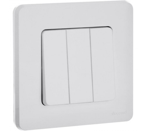 Inspiria Белый Выключатель 3-клавишный С/У без рамки  673540  Legrand