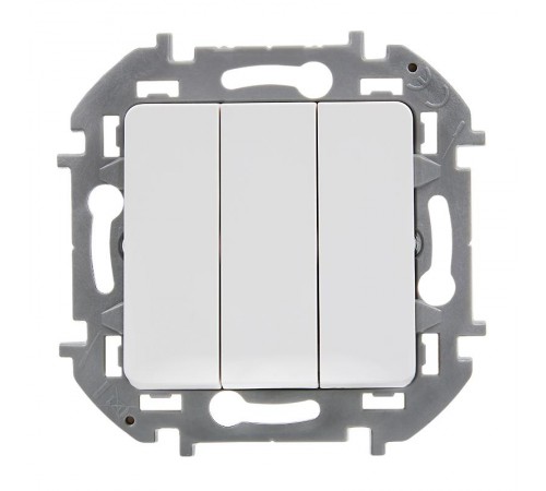 Inspiria Белый Выключатель 3-клавишный С/У без рамки  673540  Legrand