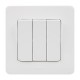 Inspiria Белый Выключатель 3-клавишный С/У без рамки  673540  Legrand