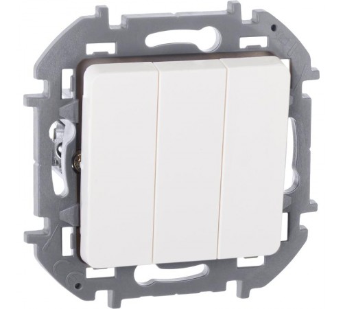 Inspiria Белый Выключатель 3-клавишный С/У без рамки  673540  Legrand