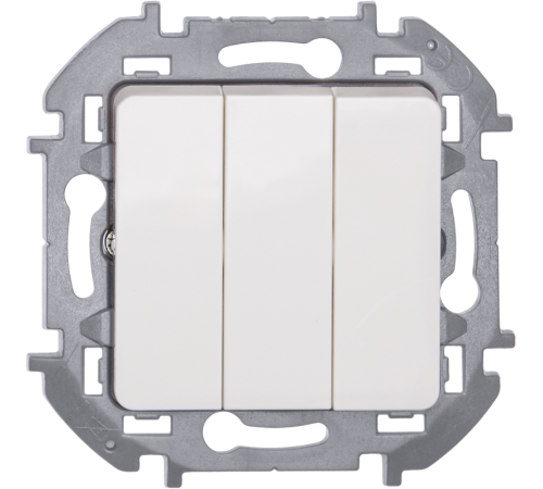 Inspiria Белый Выключатель 3-клавишный С/У без рамки  673540  Legrand