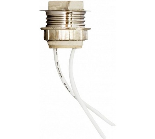 Патрон пластиковый для ламп галогенных/светодиодных LH119 230V G9 патрон с креплением (25x12мм, длина провода 150мм)  22349  FERON