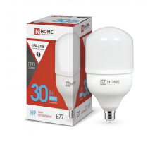 Лампа светодиодная LED-HP-PRO 30Вт 230В Е27 6500К 2700Лм  4690612031088  IN HOME