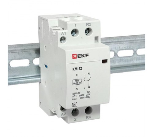Контактор модульный КМ 32А NО+NC (2 мод.) EKF PROxima  km-2-32-11  EKF