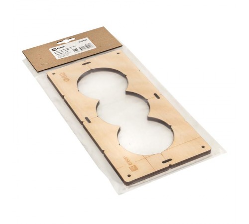 Шаблон для подрозетников c 3 отв. диам. 82 мм EKF Expert  sh-d82-3  EKF