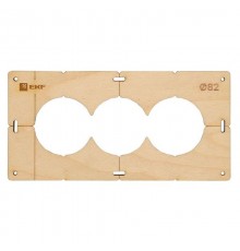 Шаблон для подрозетников c 3 отв. диам. 82 мм EKF Expert  sh-d82-3  EKF