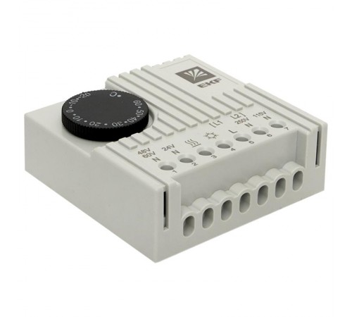 Термостат NO/NC (охлаждение/обогрев) на DIN-рейку 5-10A 230В IP20 EKF PROxima  thermo-no-nc-din  EKF