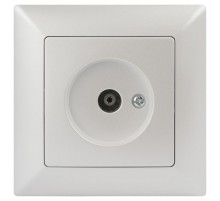 Розетка Intro Solo 4-301-06 TV одиночная, IP20, СУ, Solo, перламутр  Б0053992  Intro