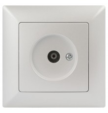 Розетка Intro Solo 4-301-06 TV одиночная, IP20, СУ, Solo, перламутр  Б0053992  Intro