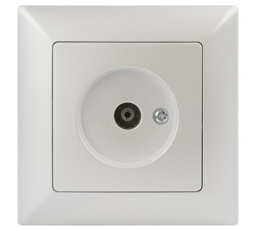 Розетка Intro Solo 4-301-06 TV одиночная, IP20, СУ, Solo, перламутр  Б0053992  Intro