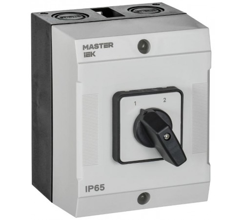 Переключатель кулачковый в боксе стандартная рукоятка 10А схема 54  MI-CS20-010-054  IEK