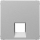 Valena LIFE Алюминий Накладка розетки ТЛФ/комп 1-ой  755412  Legrand