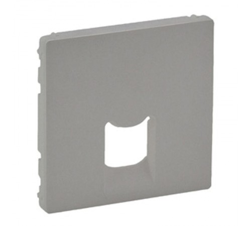 Valena LIFE Алюминий Накладка розетки ТЛФ/комп 1-ой  755412  Legrand