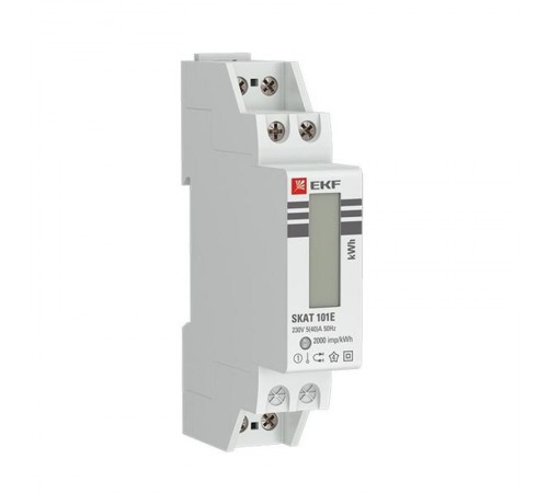 Счетчик электрической энергии модульный SKAT 101E/1-5(40) SDМ PROxima (с поверкой)  10108M  EKF