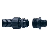 Фитинг ASC21/M20/A/BL, прямой, полиамид 66, черный, резьба M20, d21, 10 шт. в пачке  7TCA296000R1483  ABB