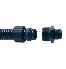 Фитинг ASC21/M20/A/BL, прямой, полиамид 66, черный, резьба M20, d21, 10 шт. в пачке  7TCA296000R1483  ABB