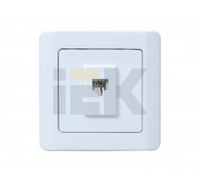 РТ-4-ГБ Розетка телефонная (в сборе) "ЛЕГАТА"  цвет:белый  ETG10-K01-AC  IEK